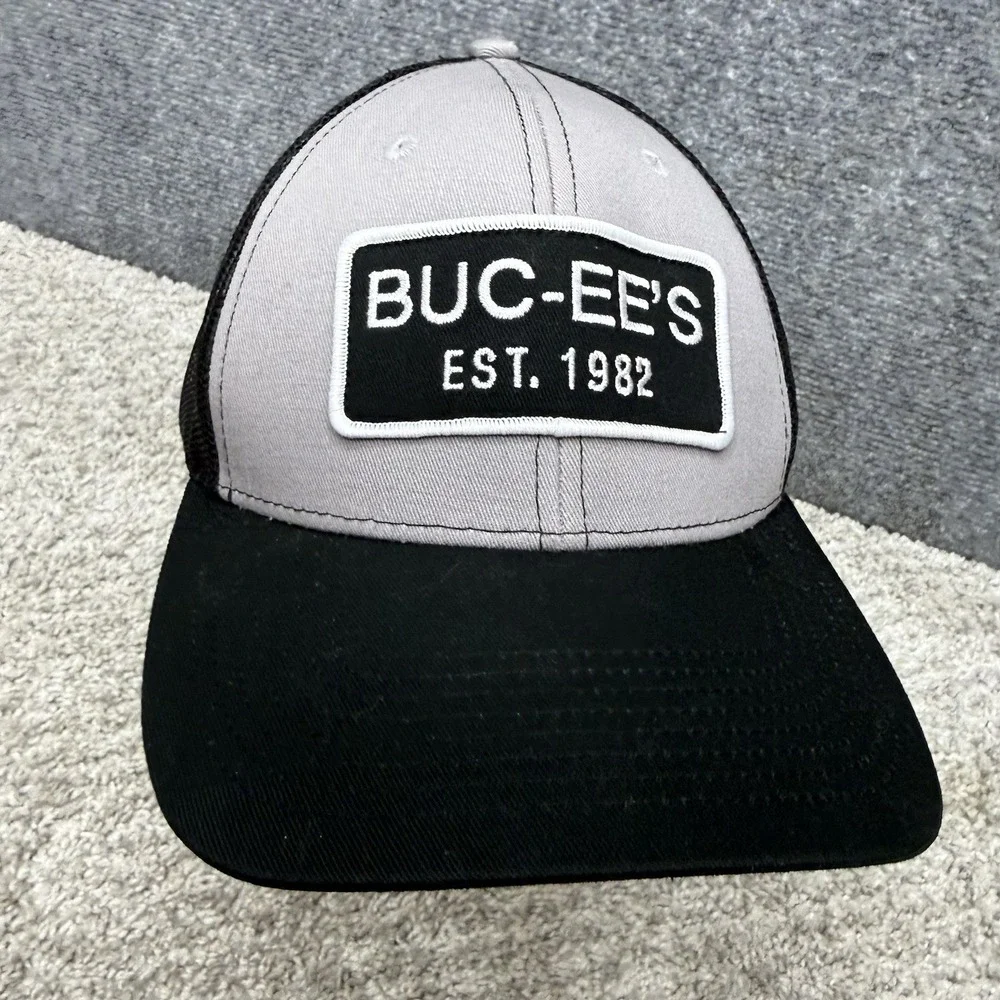Buc-ee's bucees est. 1982 hat cap mens snapback trucker black/gray